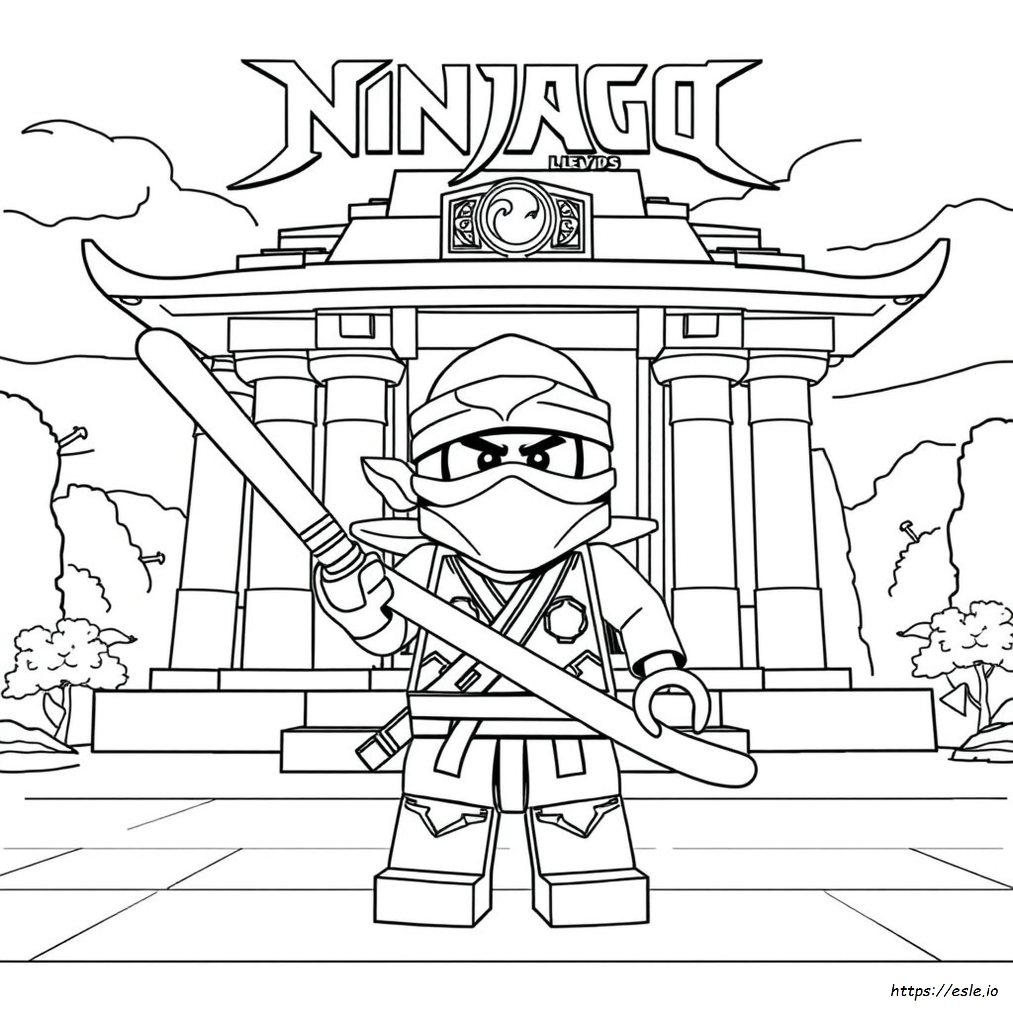 Coloriages Ninjago À Imprimer : Planches De Coloriage Lego Ninjago Lloyd