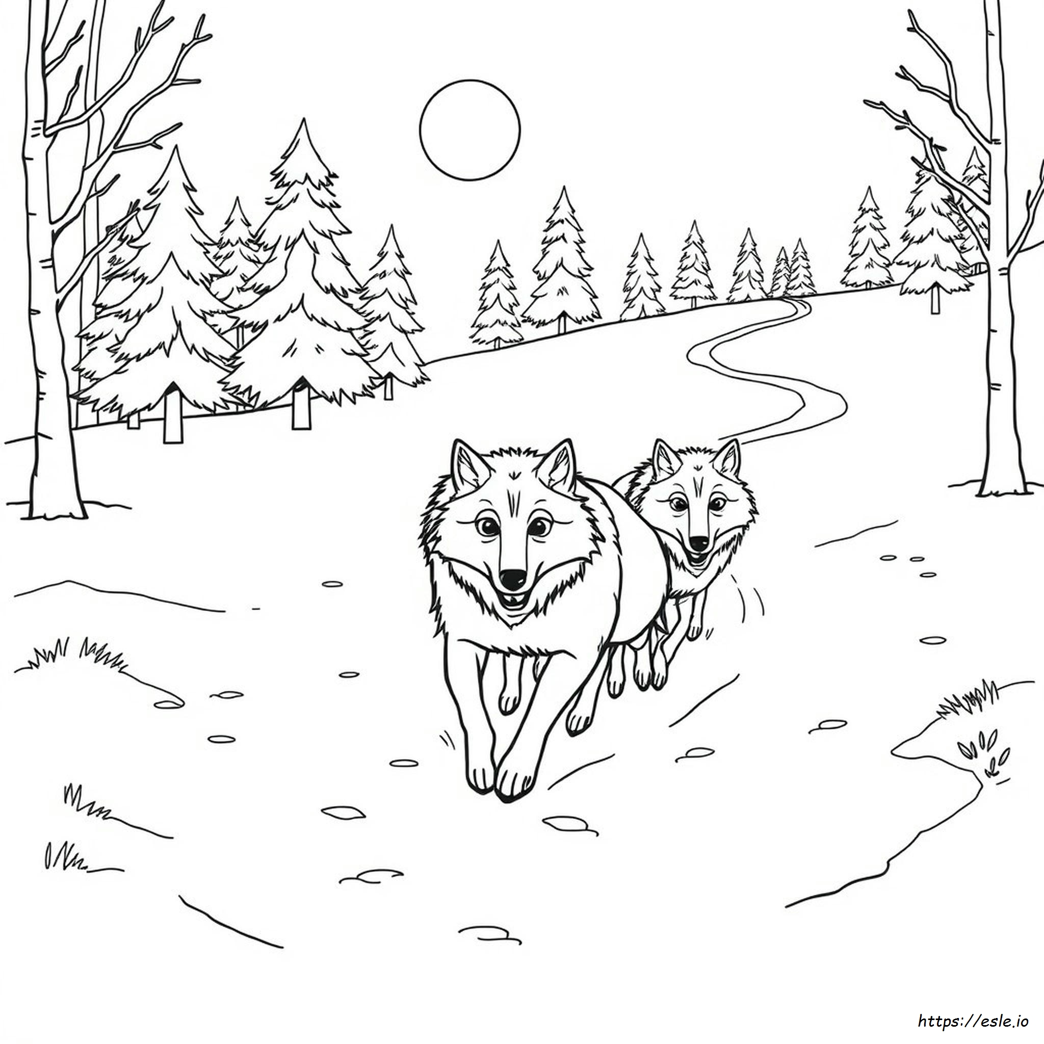 Disegni Da Colorare Gratuiti Di Lupi