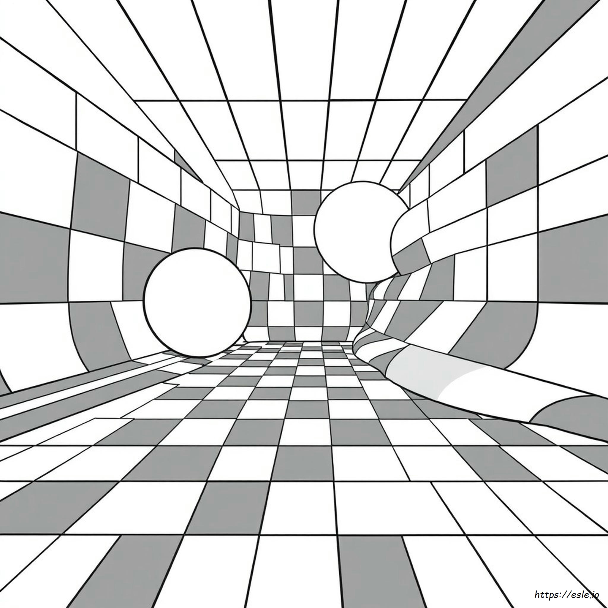 Printable Optical Illusion Coloring Pages