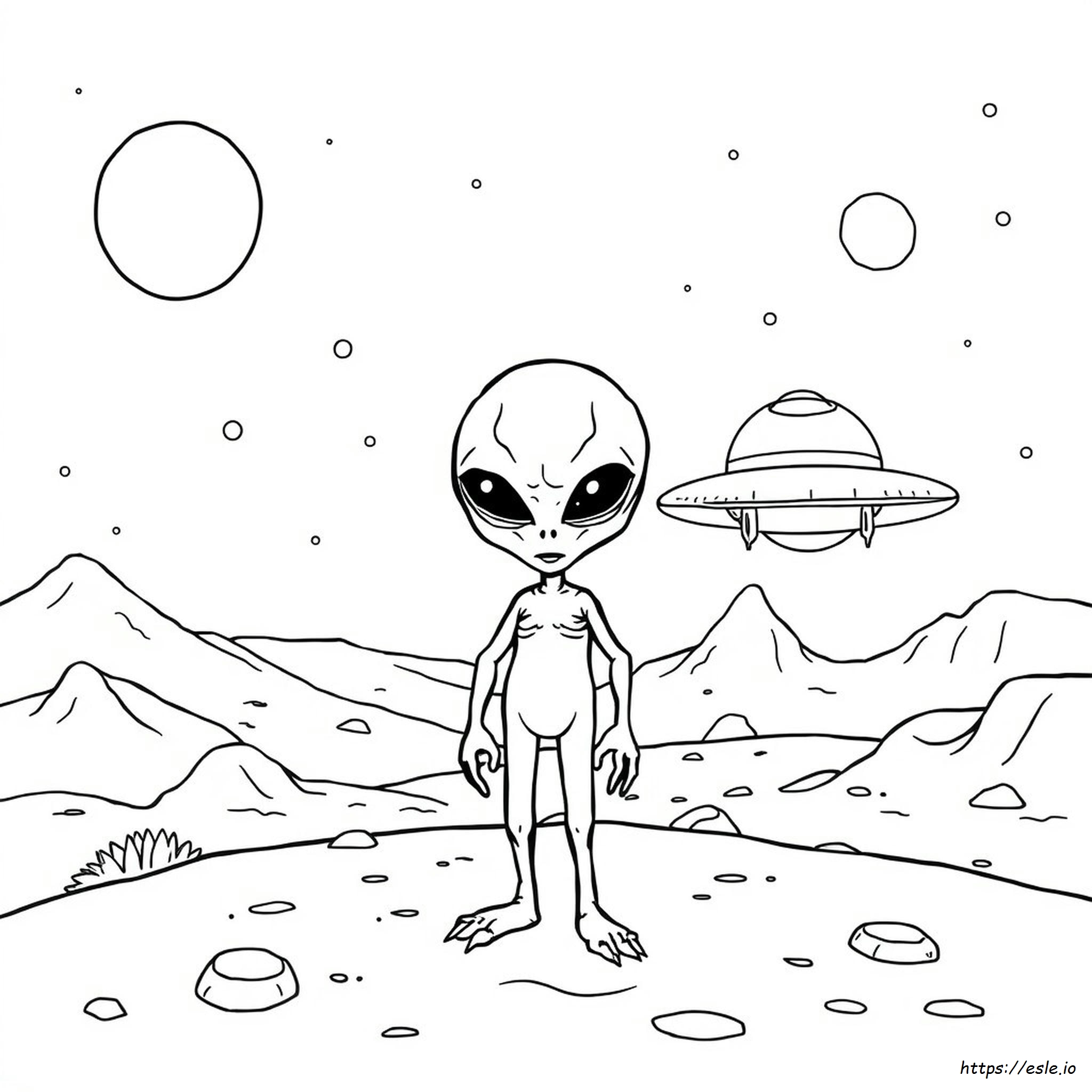 Alien Da Colorare Gratis Da Stampare