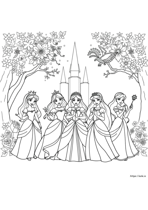 Tulostettavat Kaikki Disney Prinsessa V rityskuvat