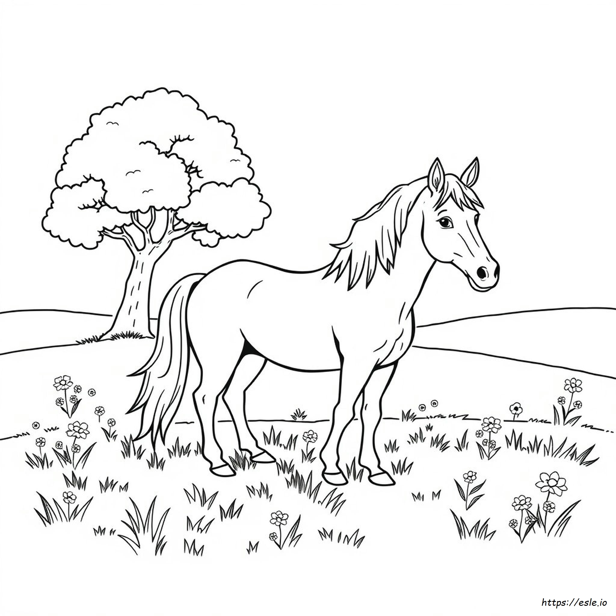 Páginas Para Colorear De Caballos Gratis