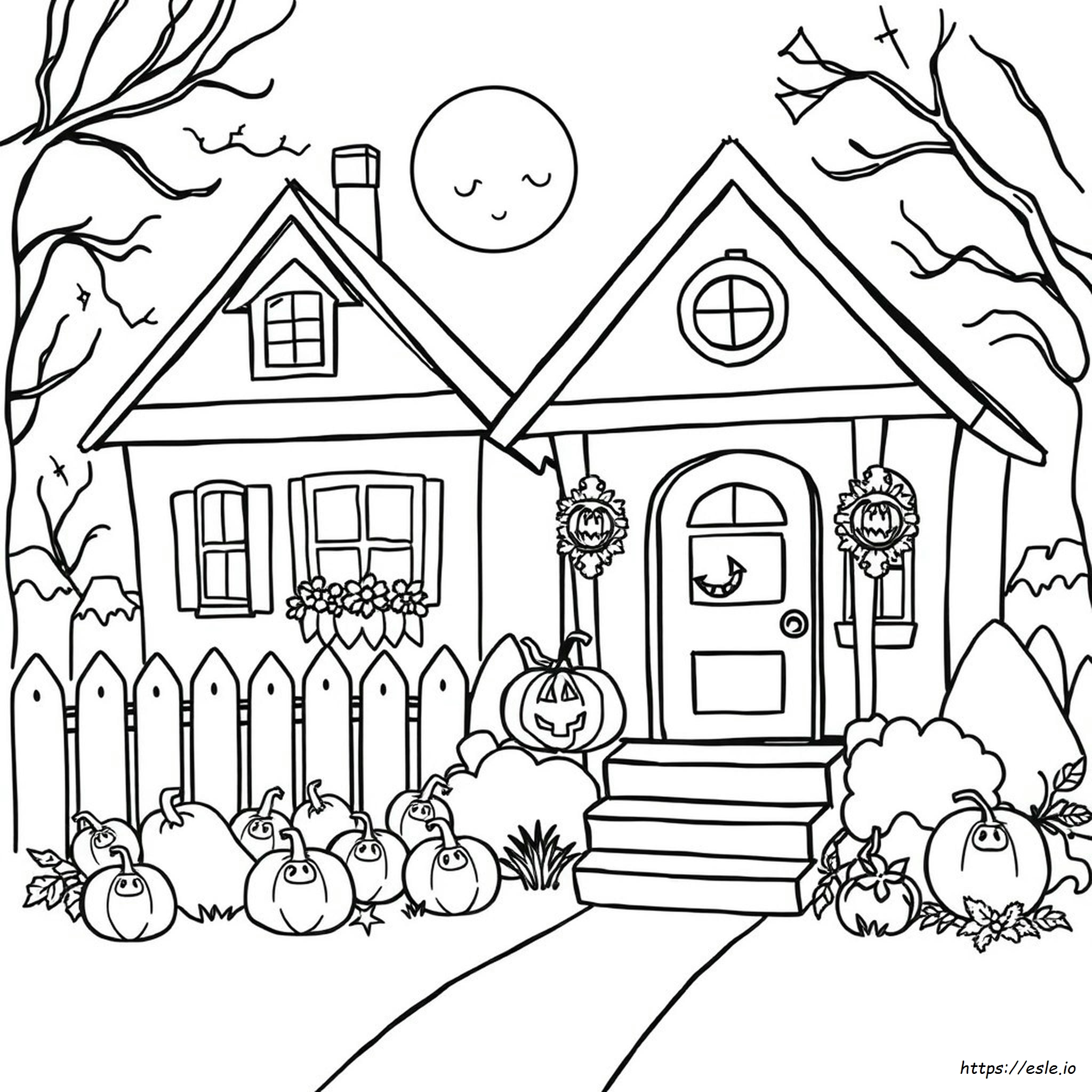 Halloween Pictures Colouring Pages