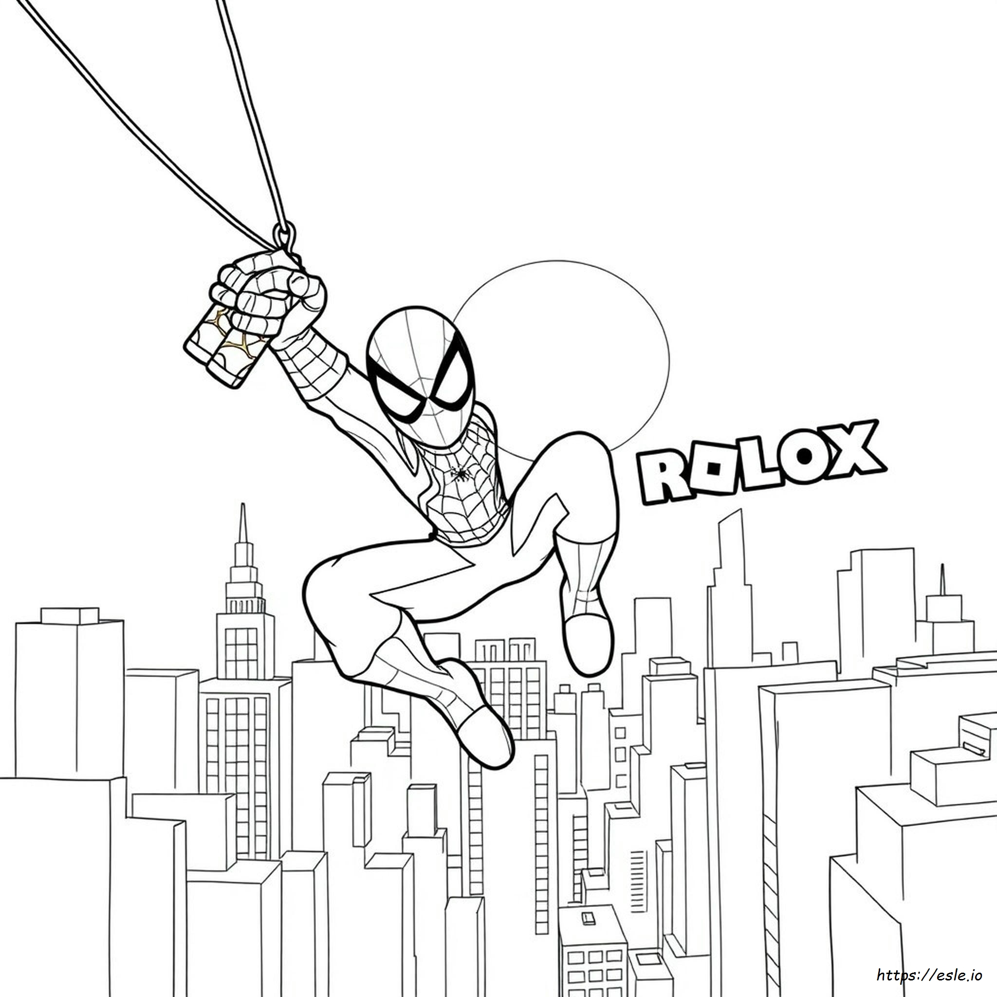 Spiderman Roblox Coloring Pages