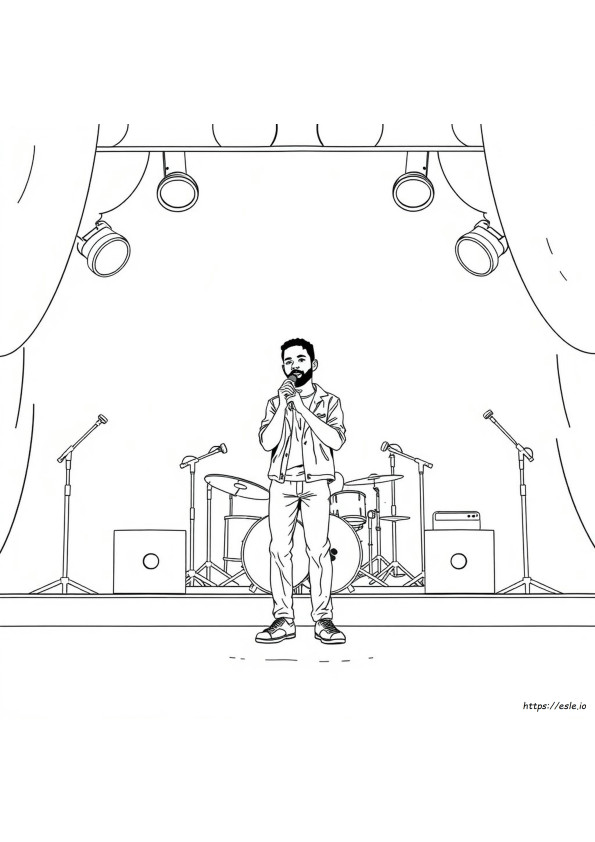 Frank Ocean Para Colorir