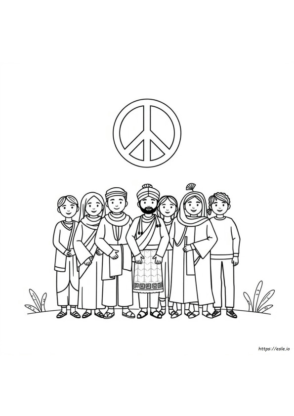 Gratis Printbare Multiculturele Kleurplaten