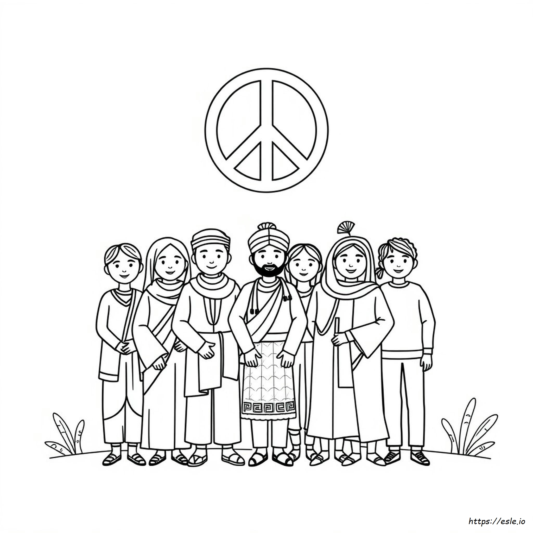 Free Printable Multicultural Coloring Pages
