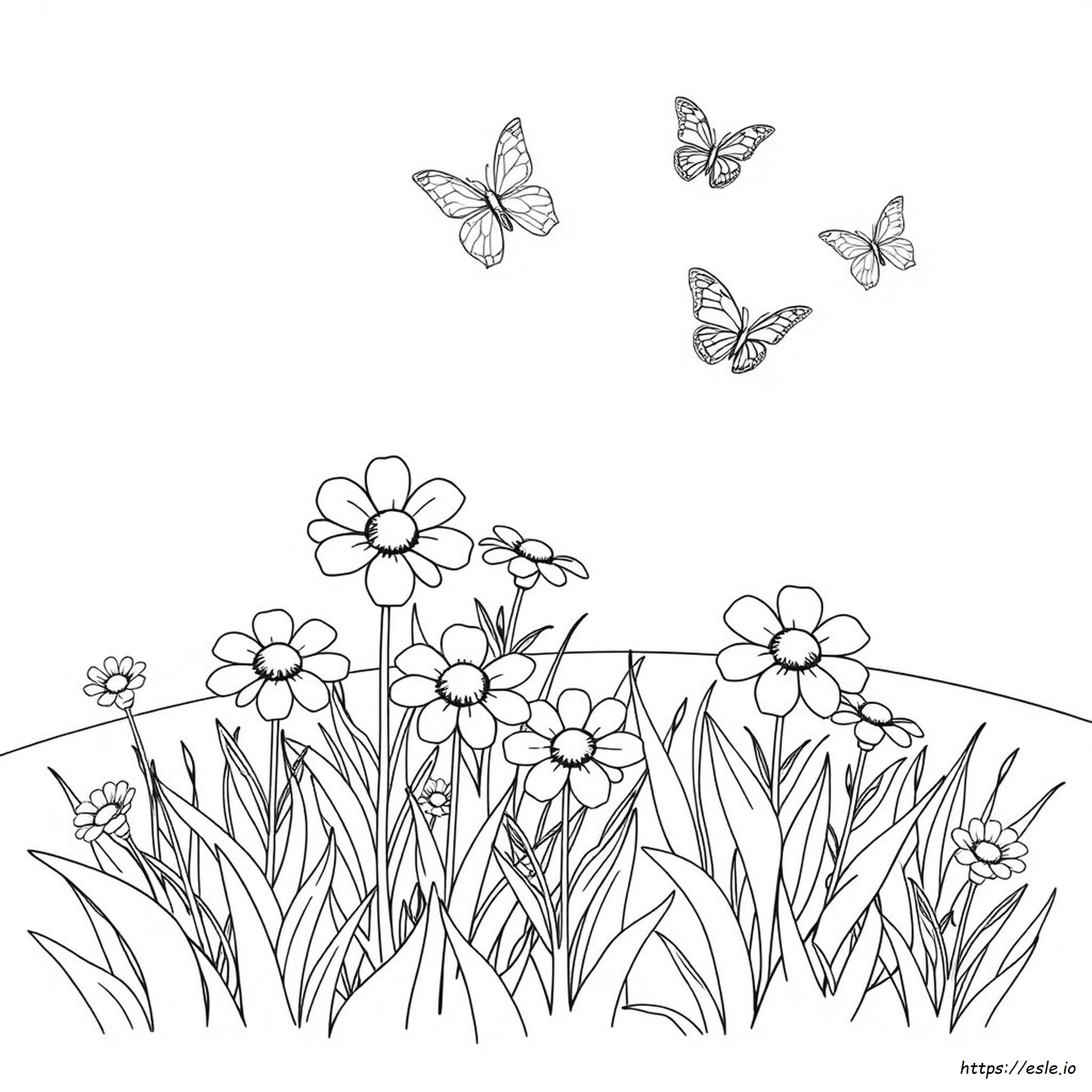 Summer Flower Coloring Pages
