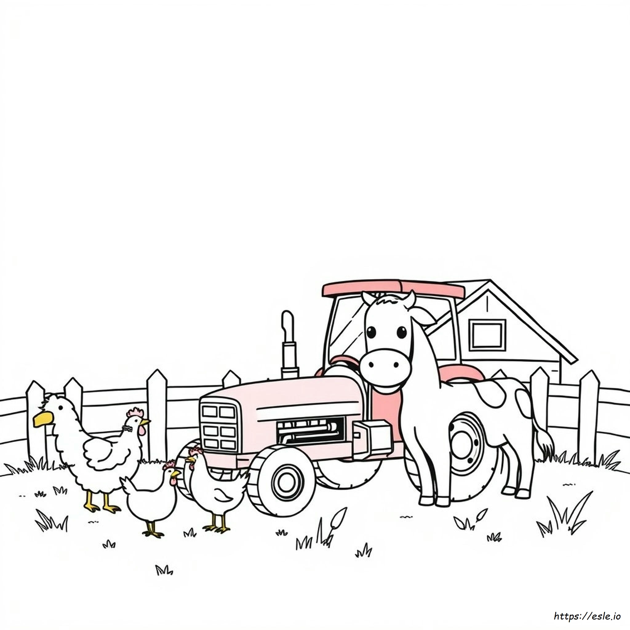 Kindergarten Farm Coloring Pages