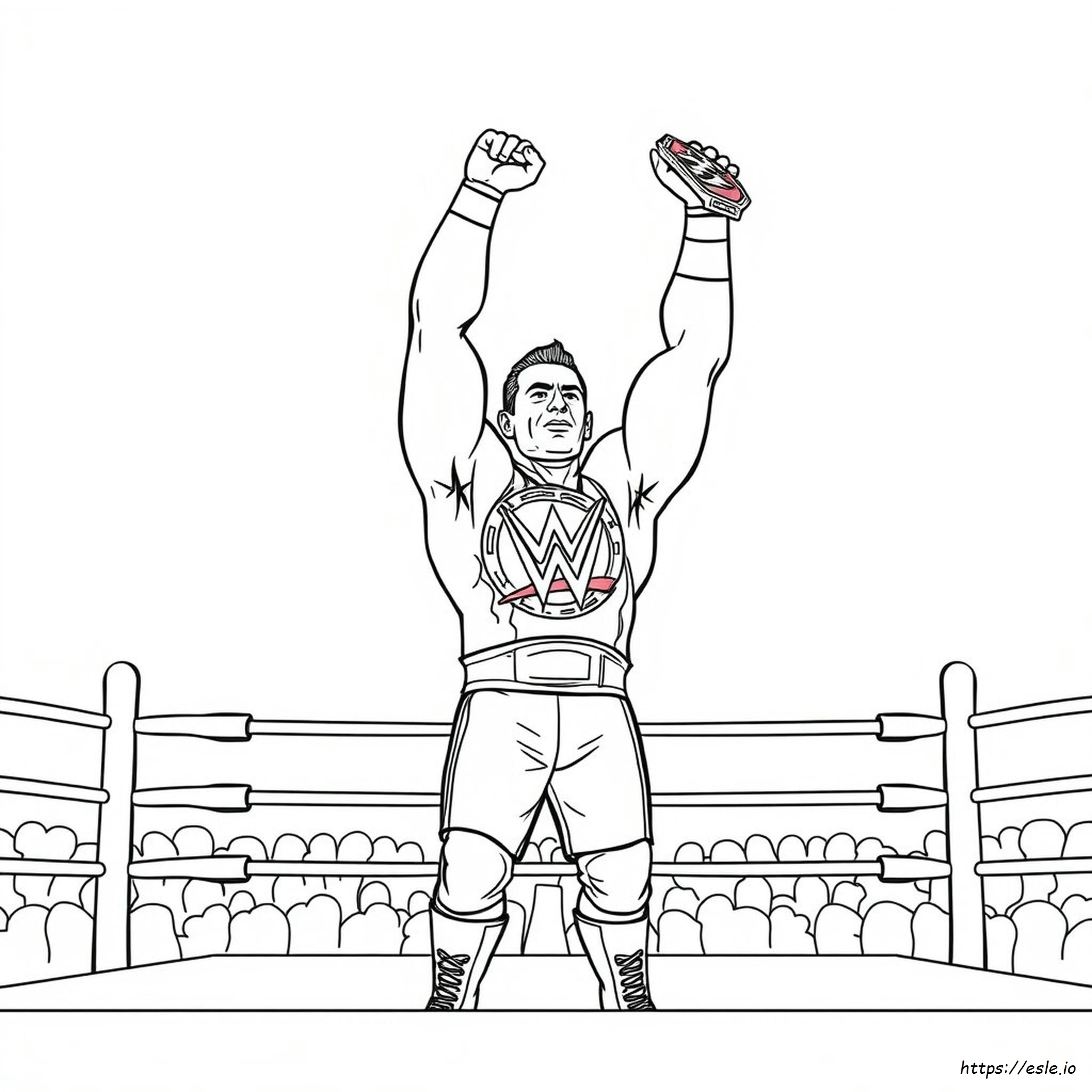 John Cena Colouring Page