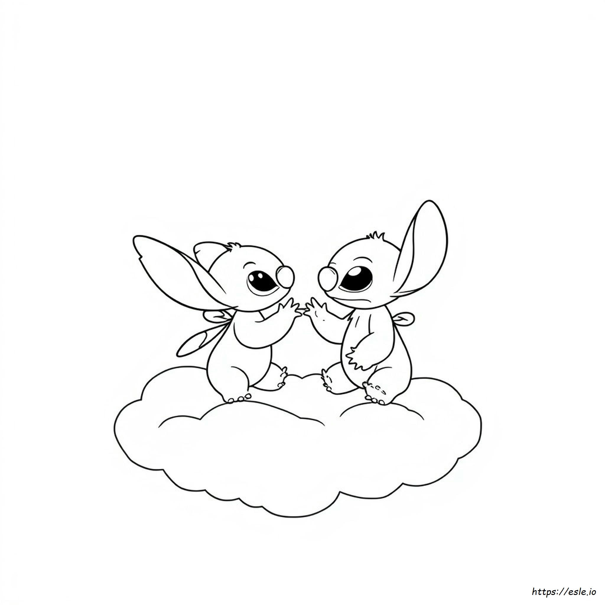 Coloring Stitch Und Angel Ausmalbilder