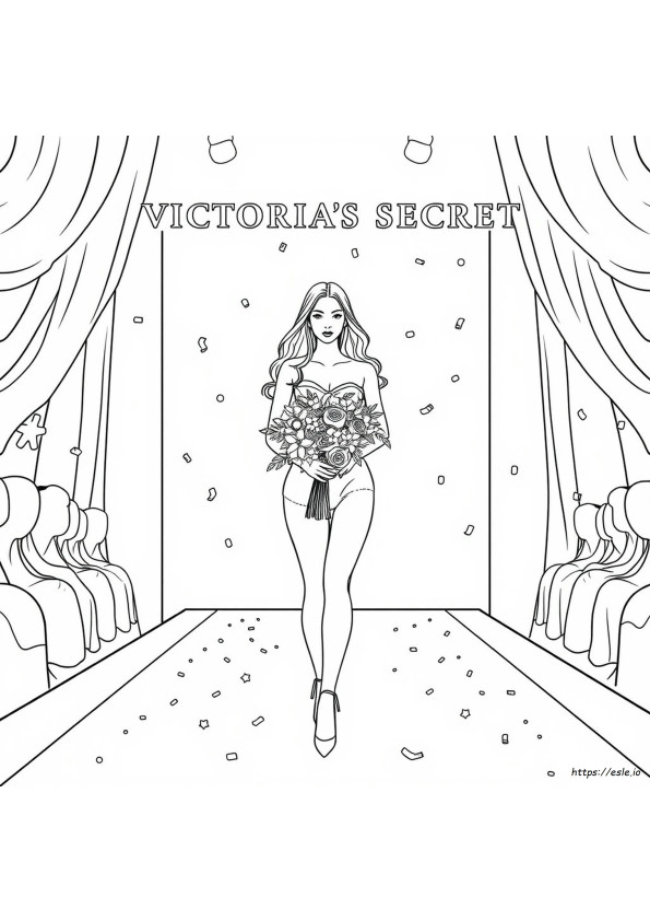 Victoria Secret Pink Coloring Pages
