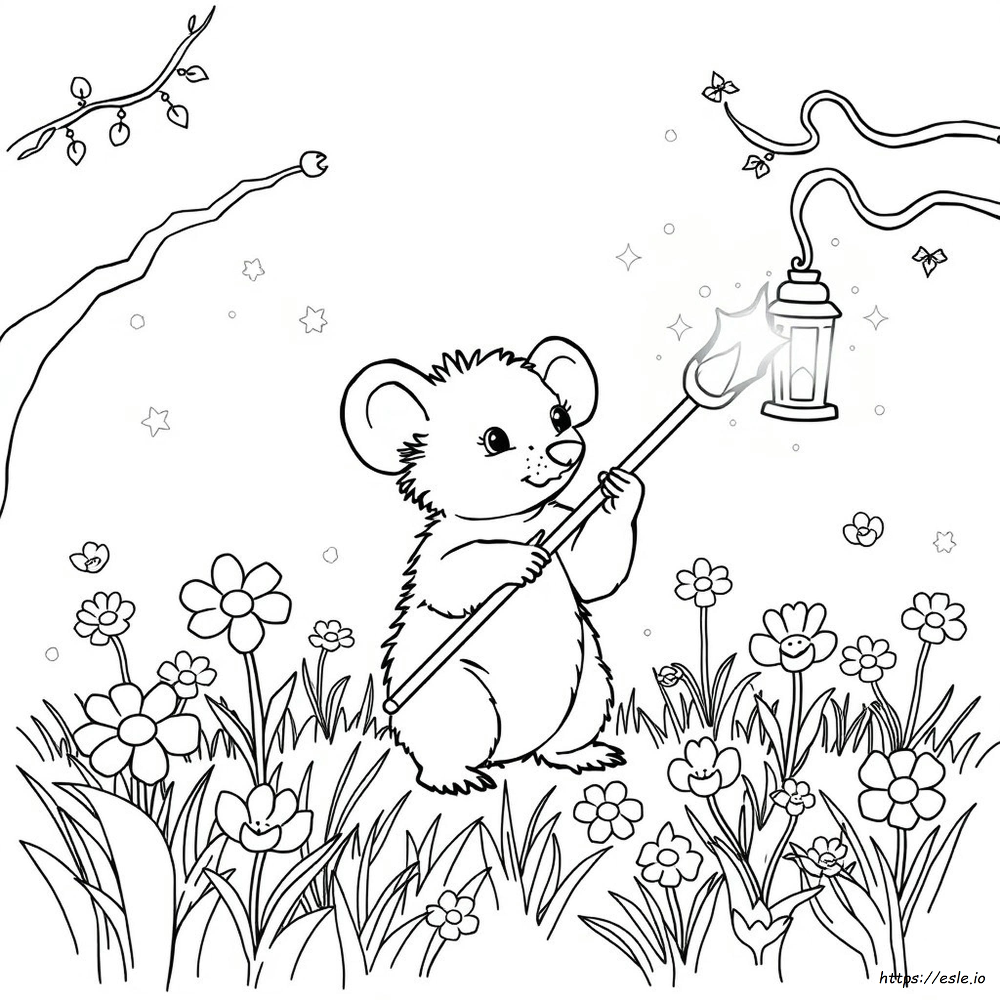 Sihir Possum Gambar Mewarnai