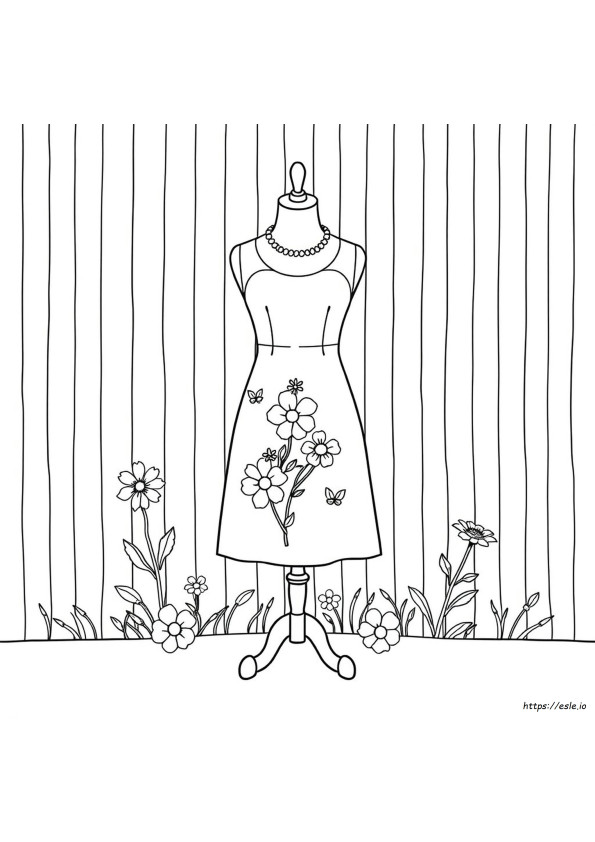 Design A Dress Coloring Page