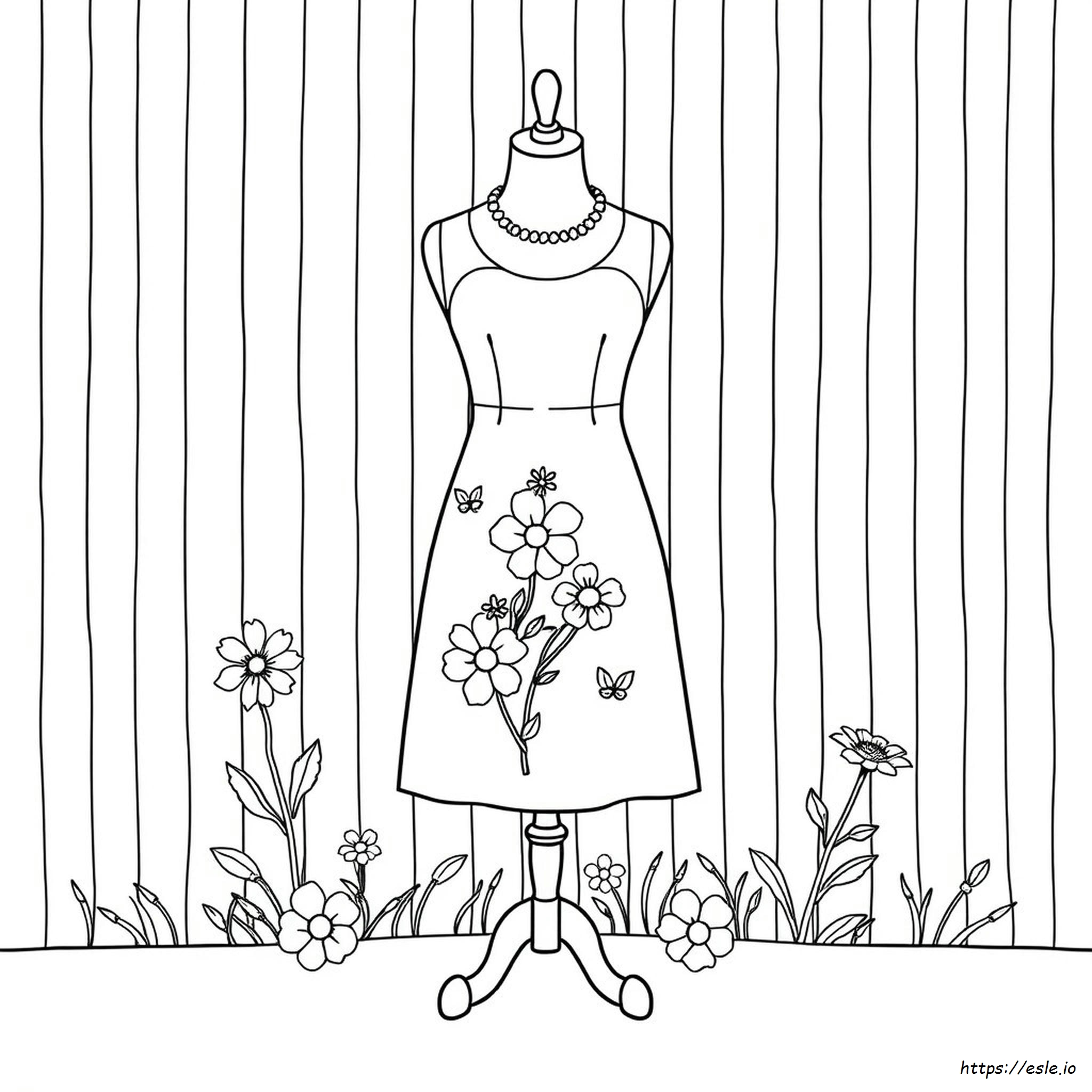 Design A Dress Coloring Page