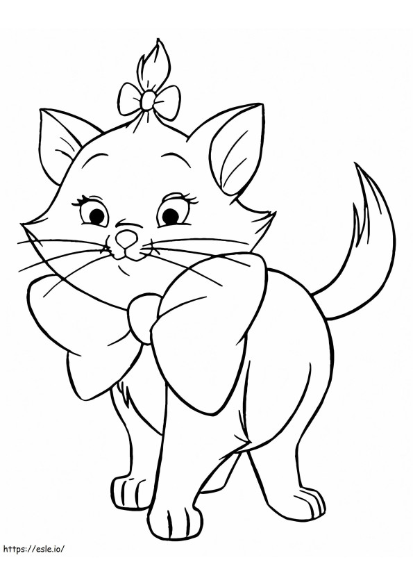Marie From The Aristocats coloring page
