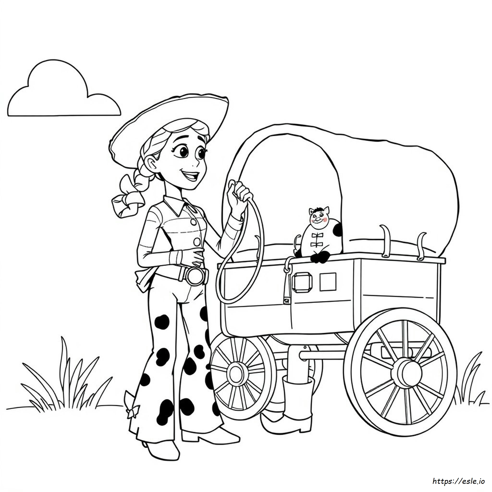 Disney Jessie Coloring Pages