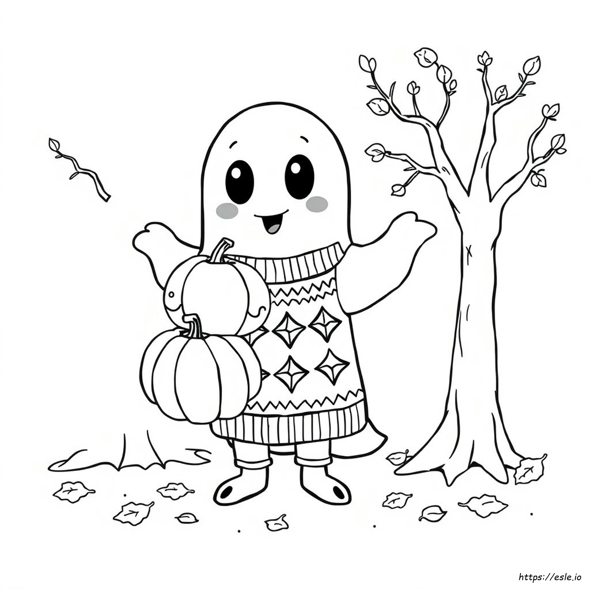Preppy Halloween Coloring Pages