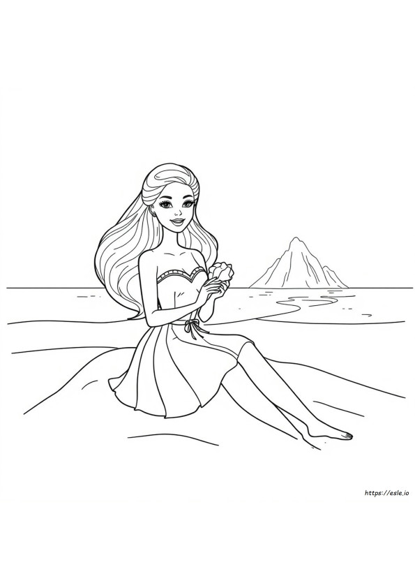 Barbie Sketch For Colouring
