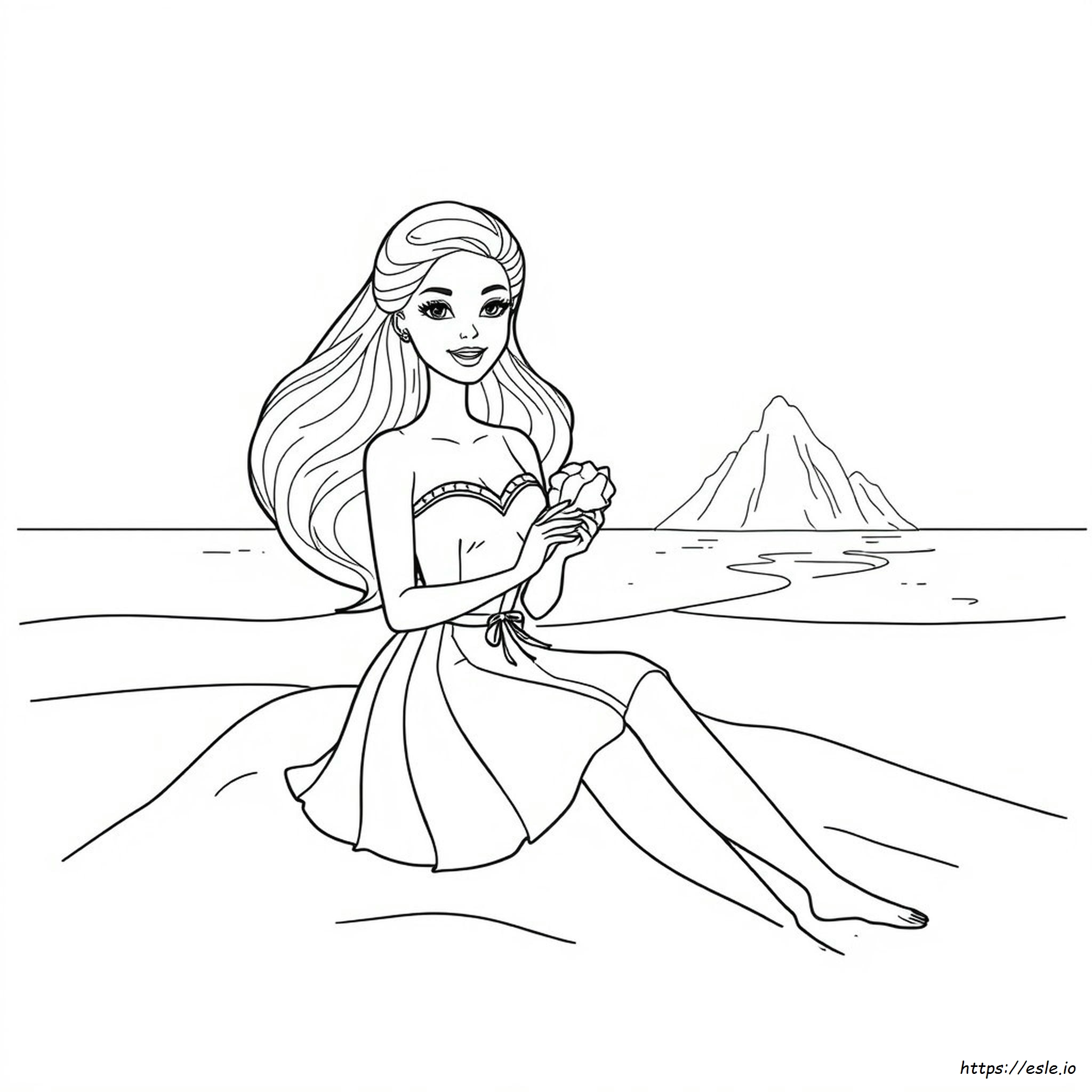 Barbie Sketch For Colouring