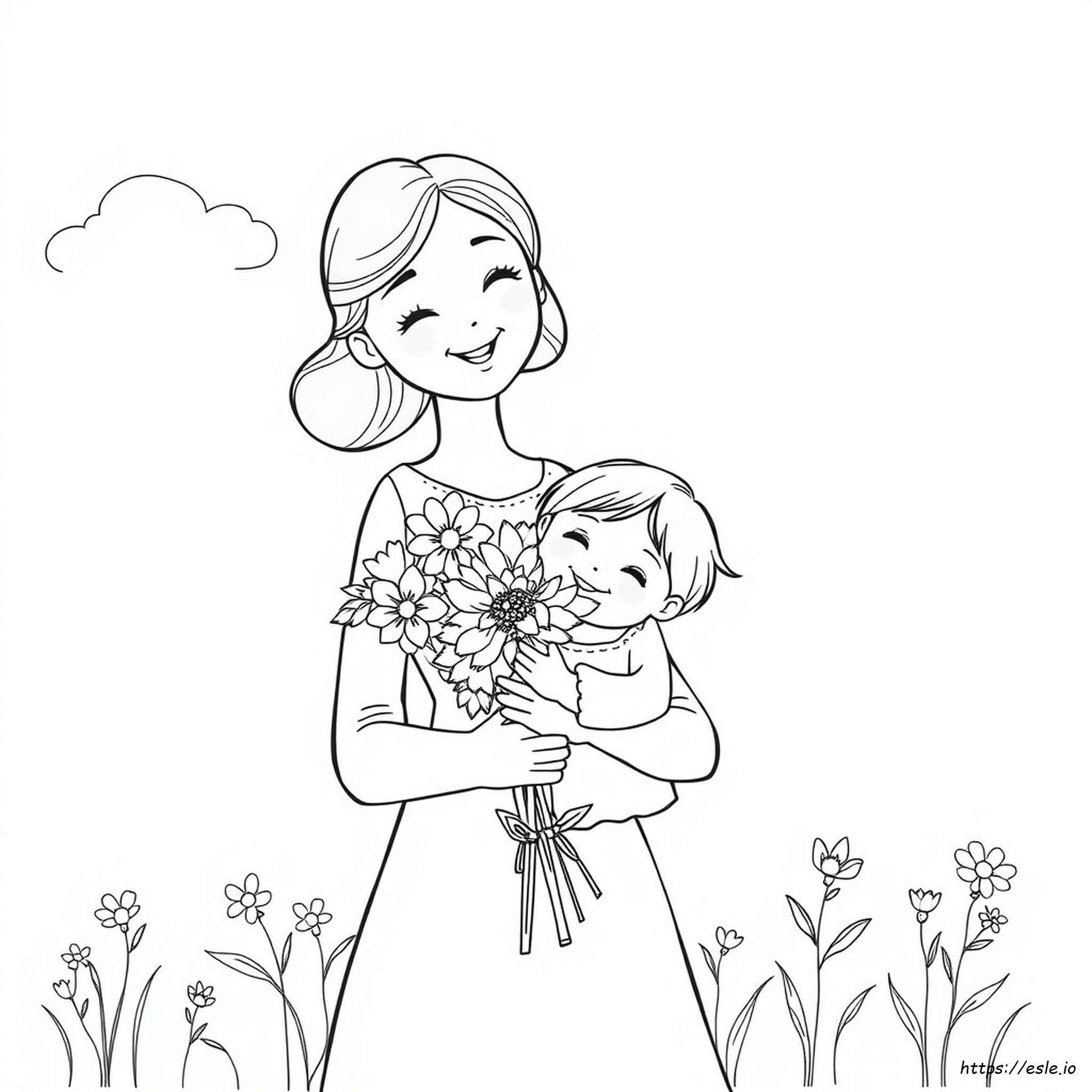 Hard Mothers Day Coloring Pages