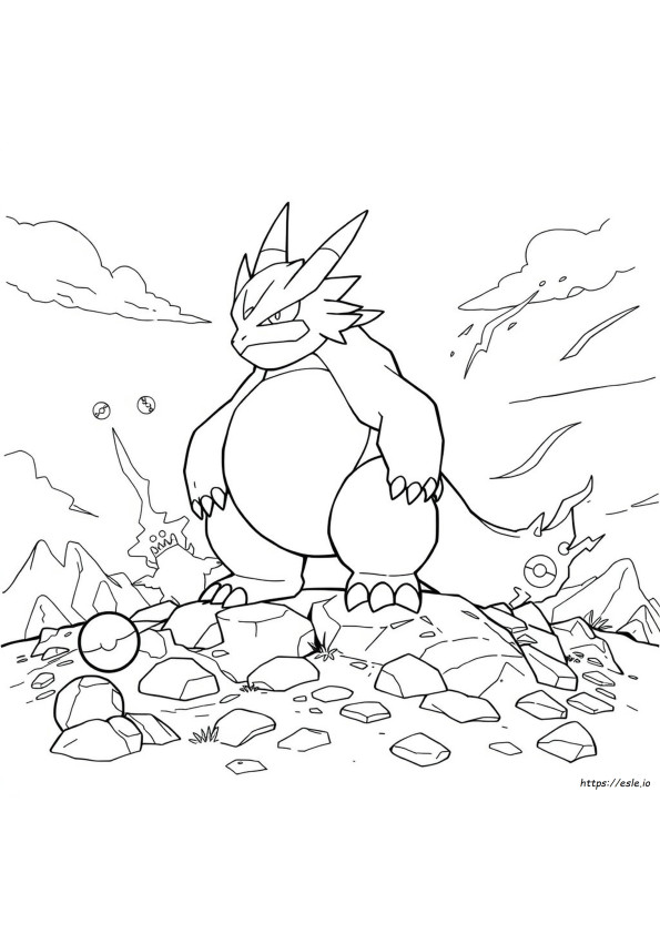 Páginas Para Colorear De Pokémon Gigantamax Urshifu