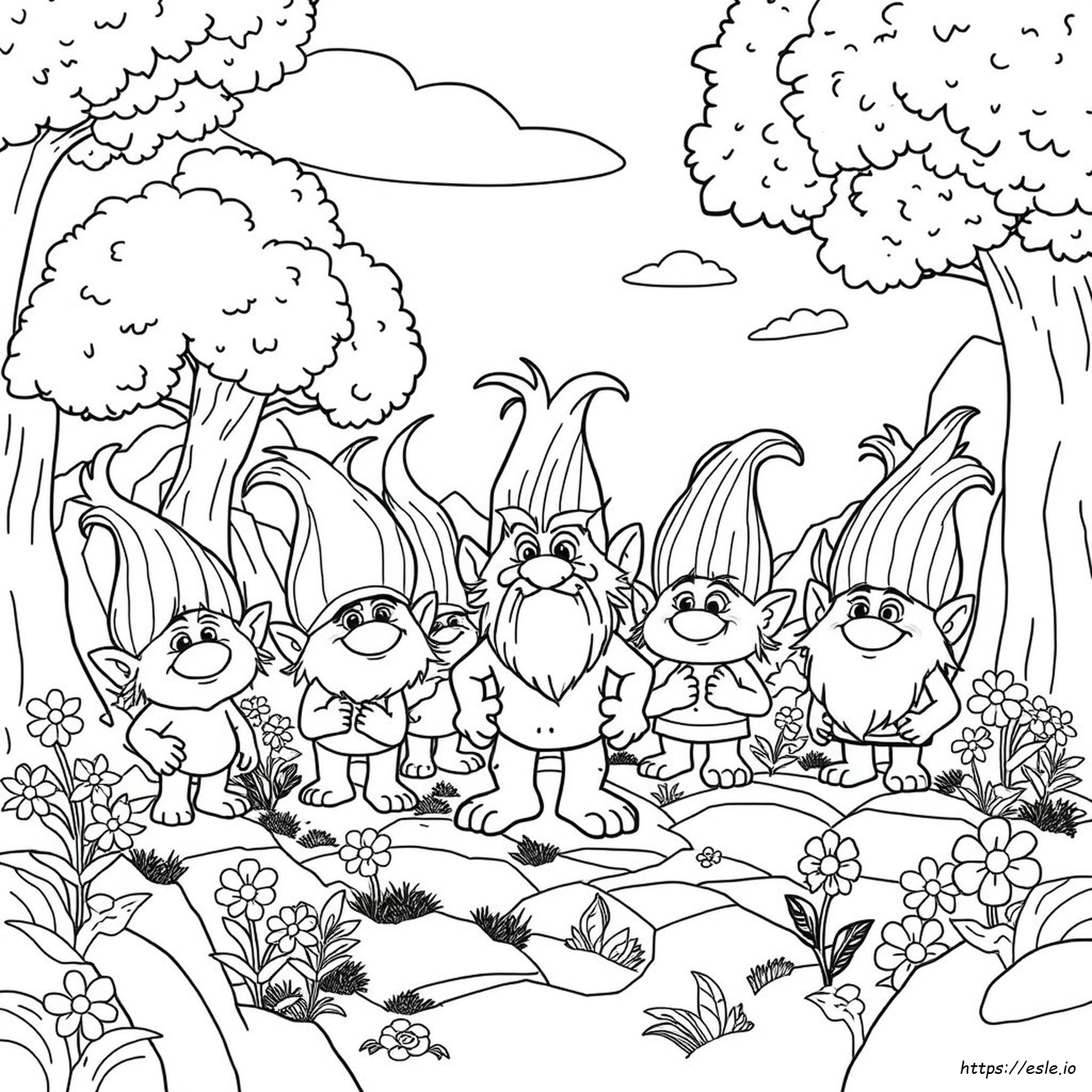 Mr. Dinkles Trolls Disegno Da Colorare