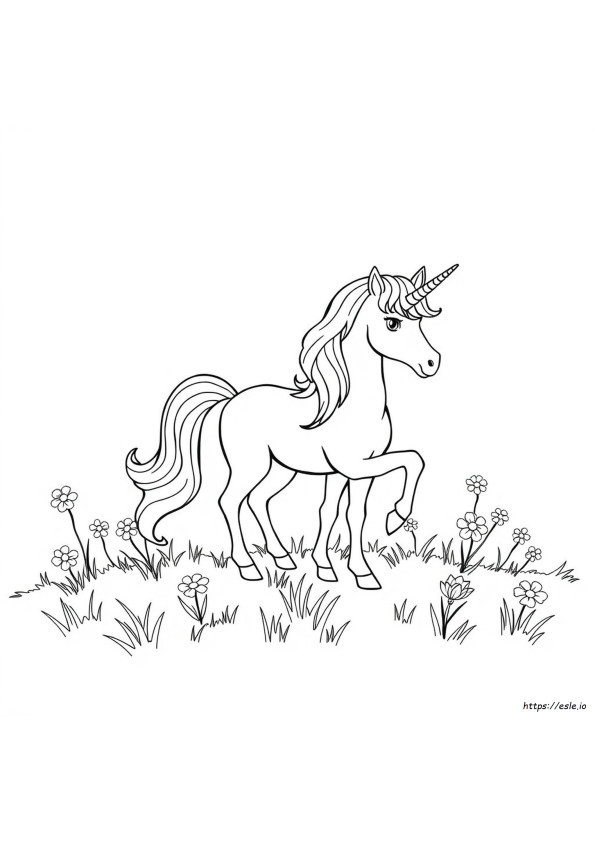 Coloring Page Of Unicorn