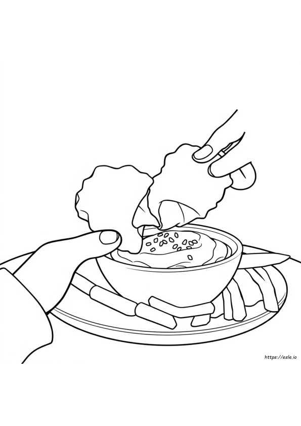 Latke Coloring Page