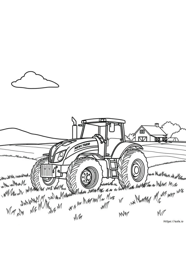 Kolorowanki Z Traktorem New Holland Do Druku