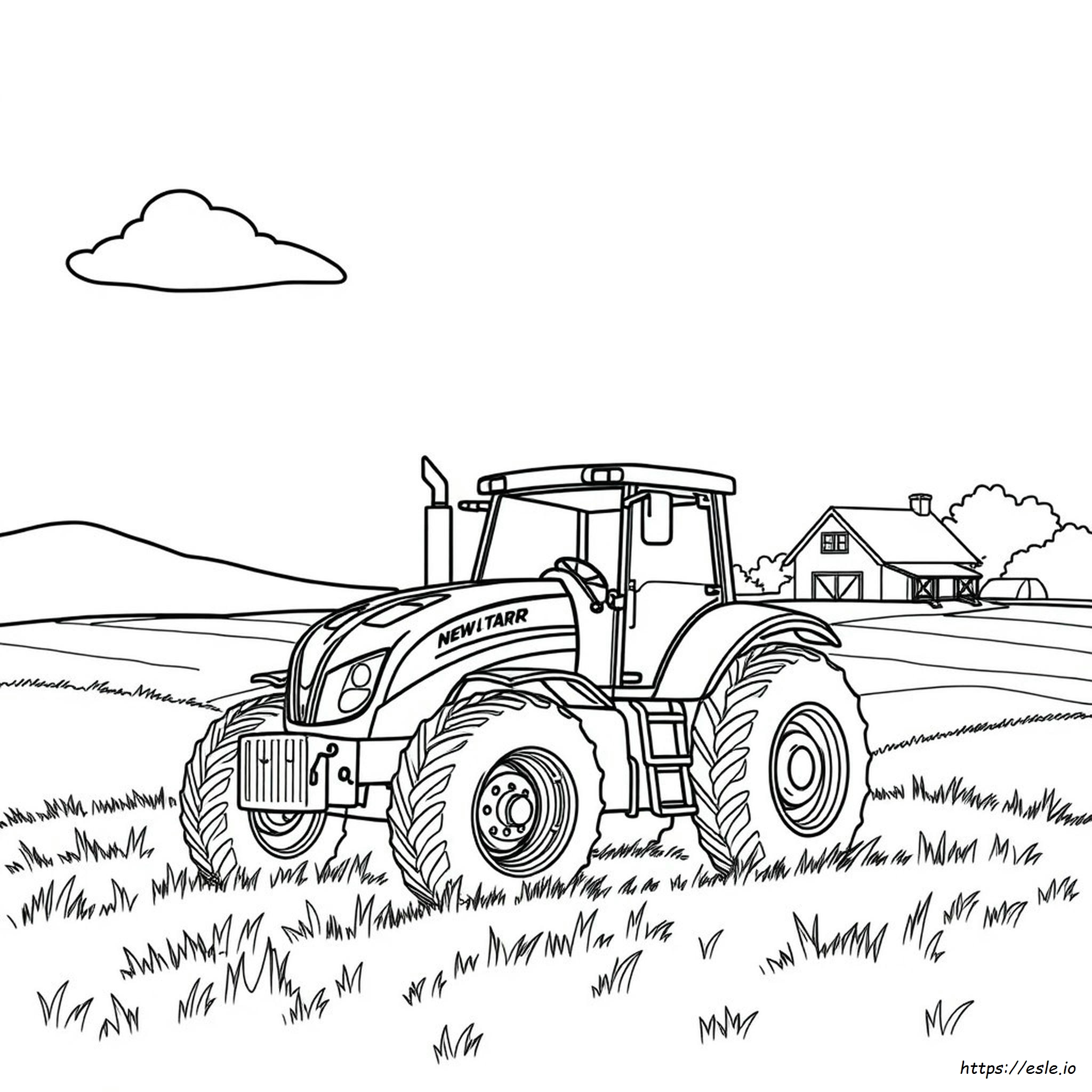 Printable New Holland Tractor Coloring Pages