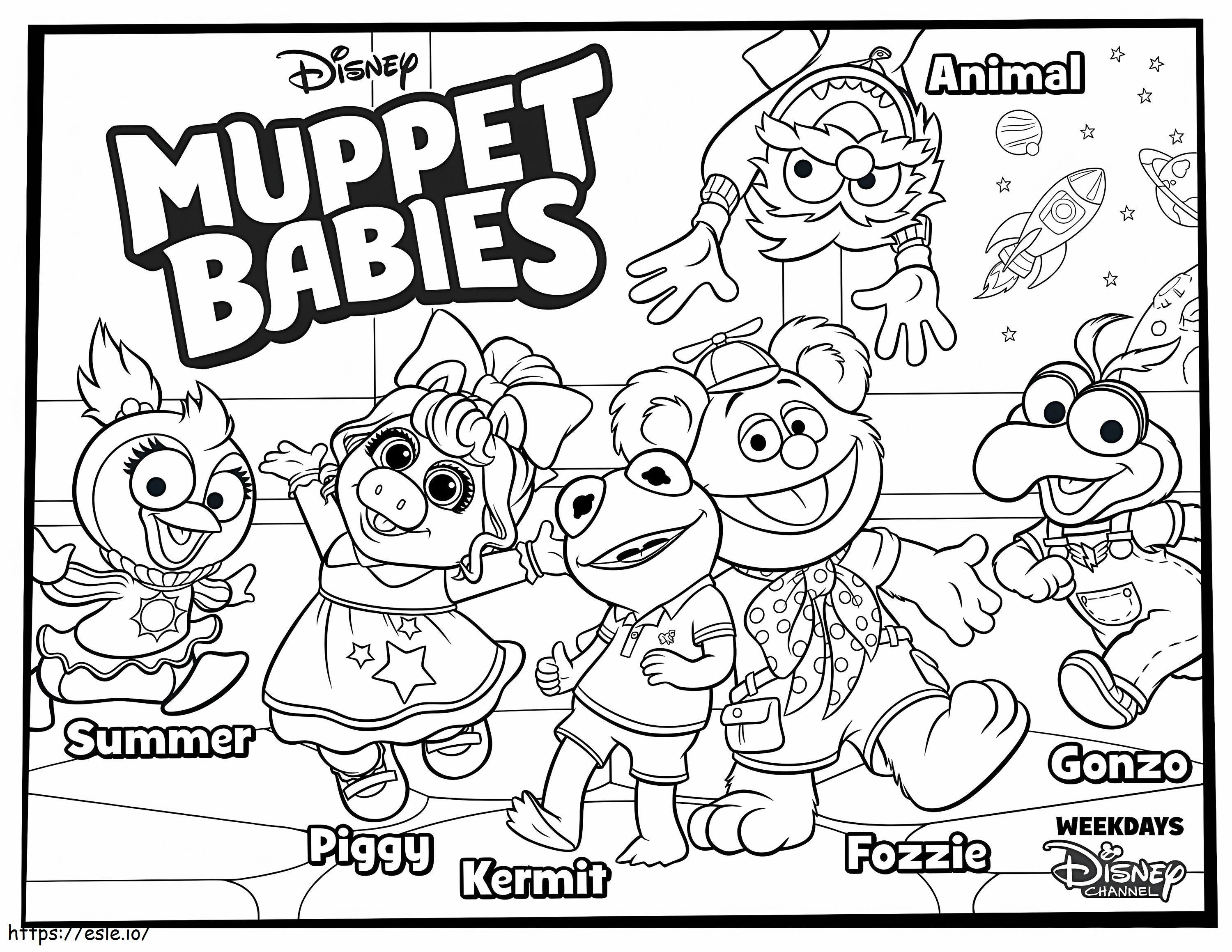 Bebés Muppets para colorear