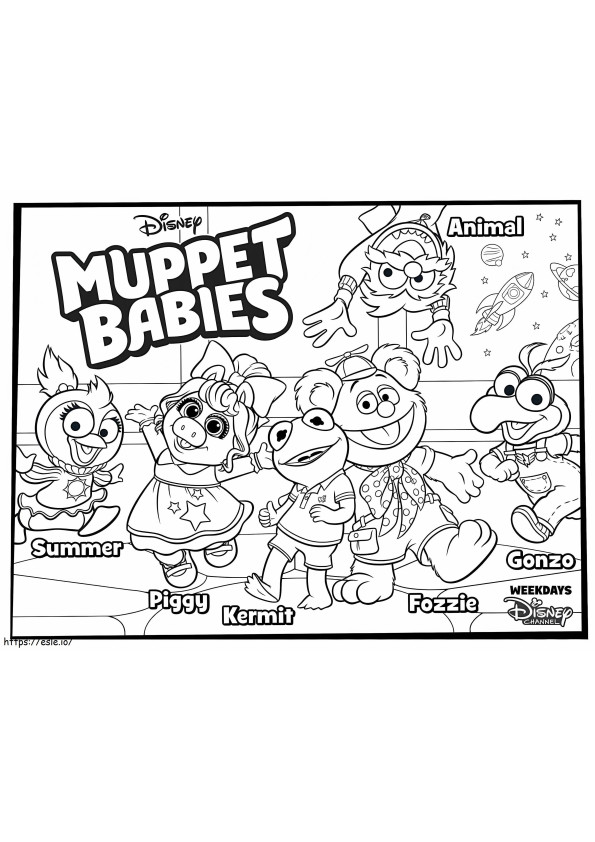 Muppet Babies coloring page
