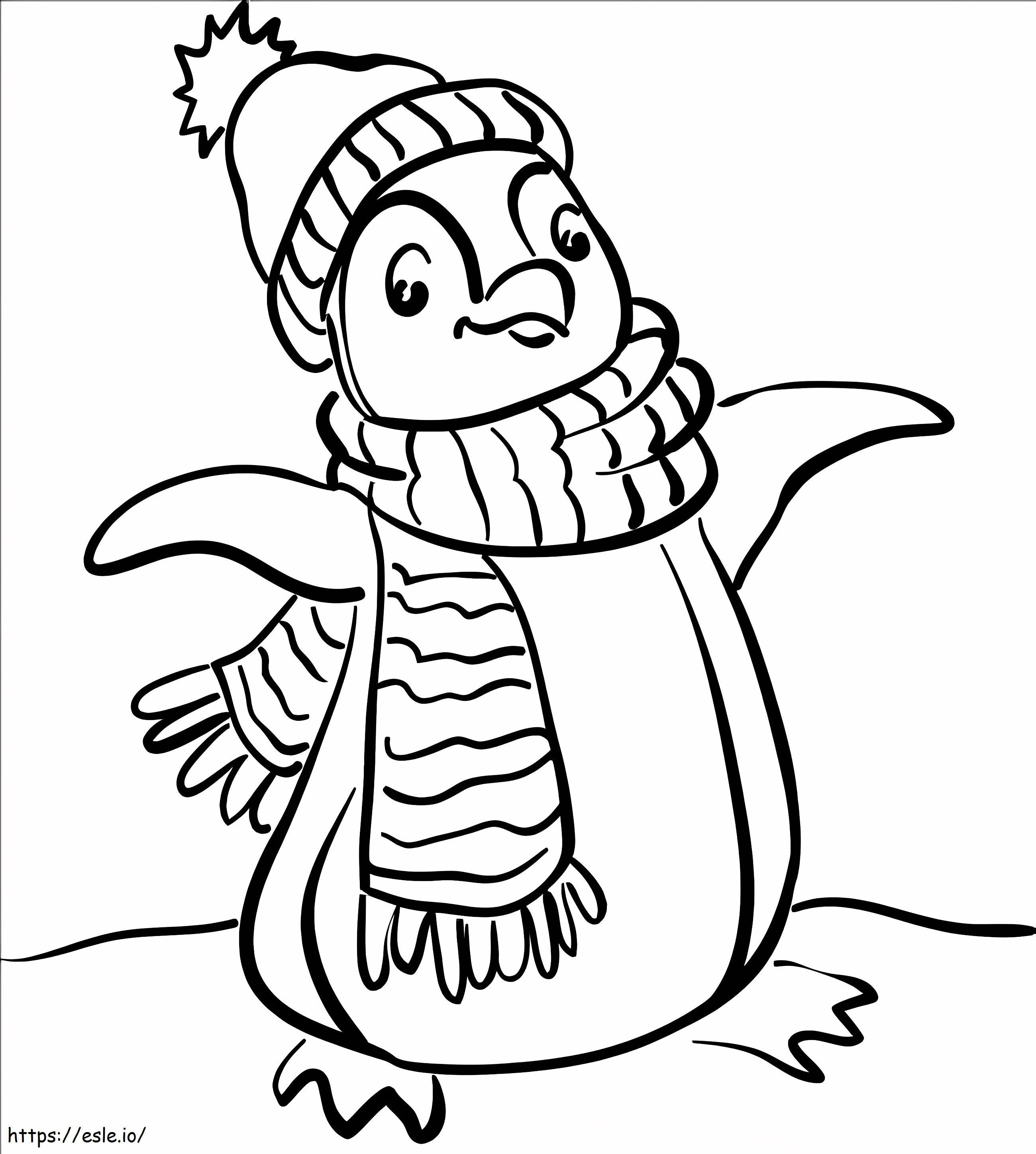 Penguin Drawing coloring page