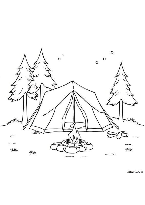 Coloriage De Tente