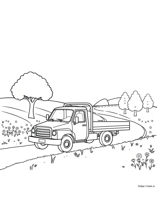 Vrachtwagen Kleurplaat