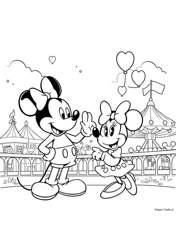 Gambar Mewarnai Disney Vintage