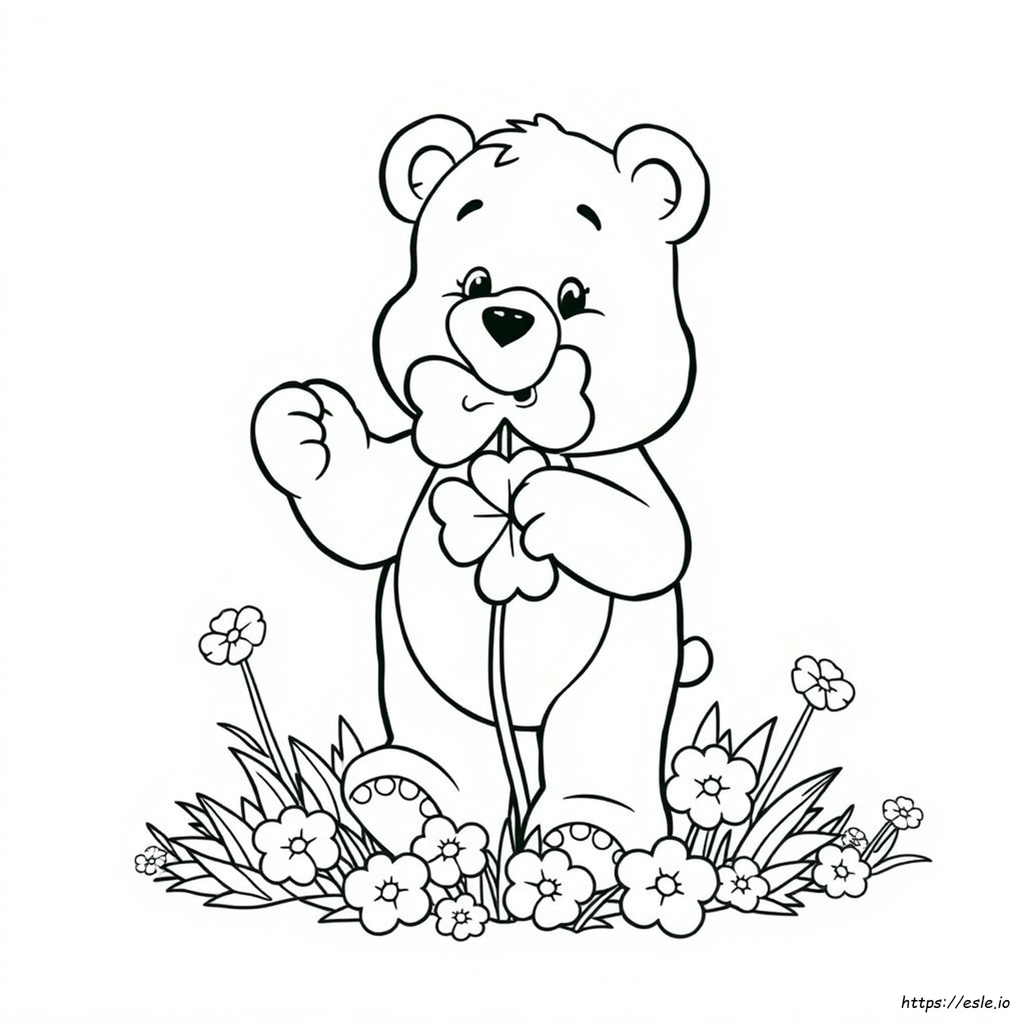 Lucky Care Bear Coloring Pages