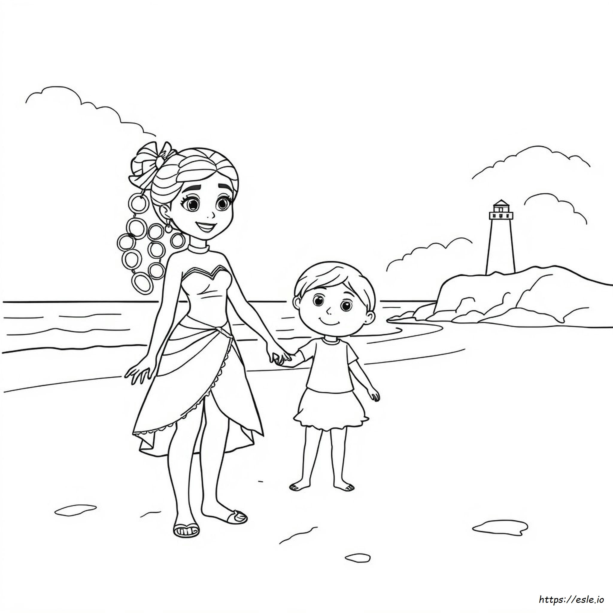Mia And Me Colouring Pages