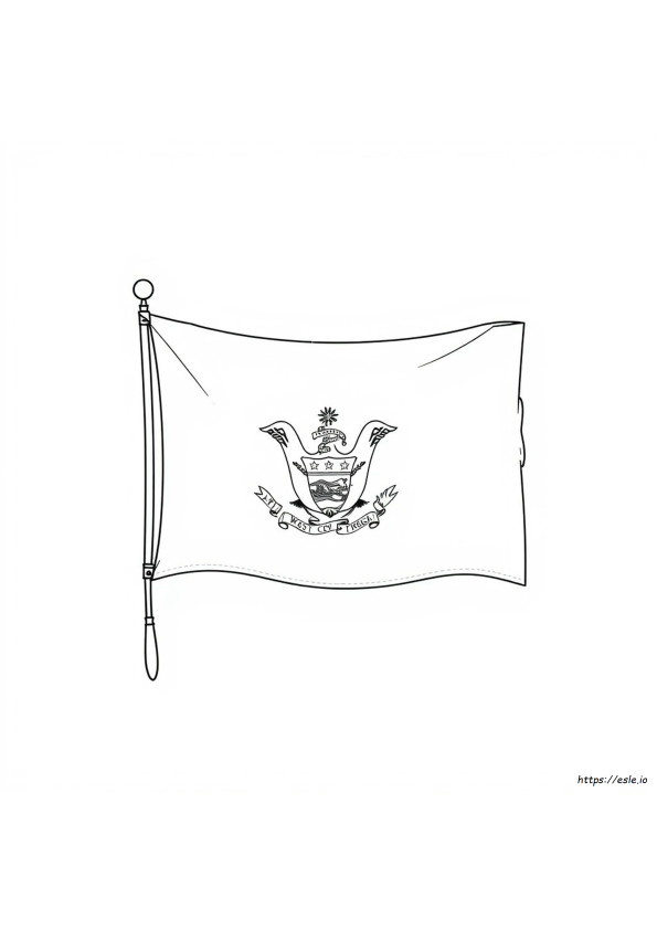 Coloriage Drapeau De La Virginie-Occidentale