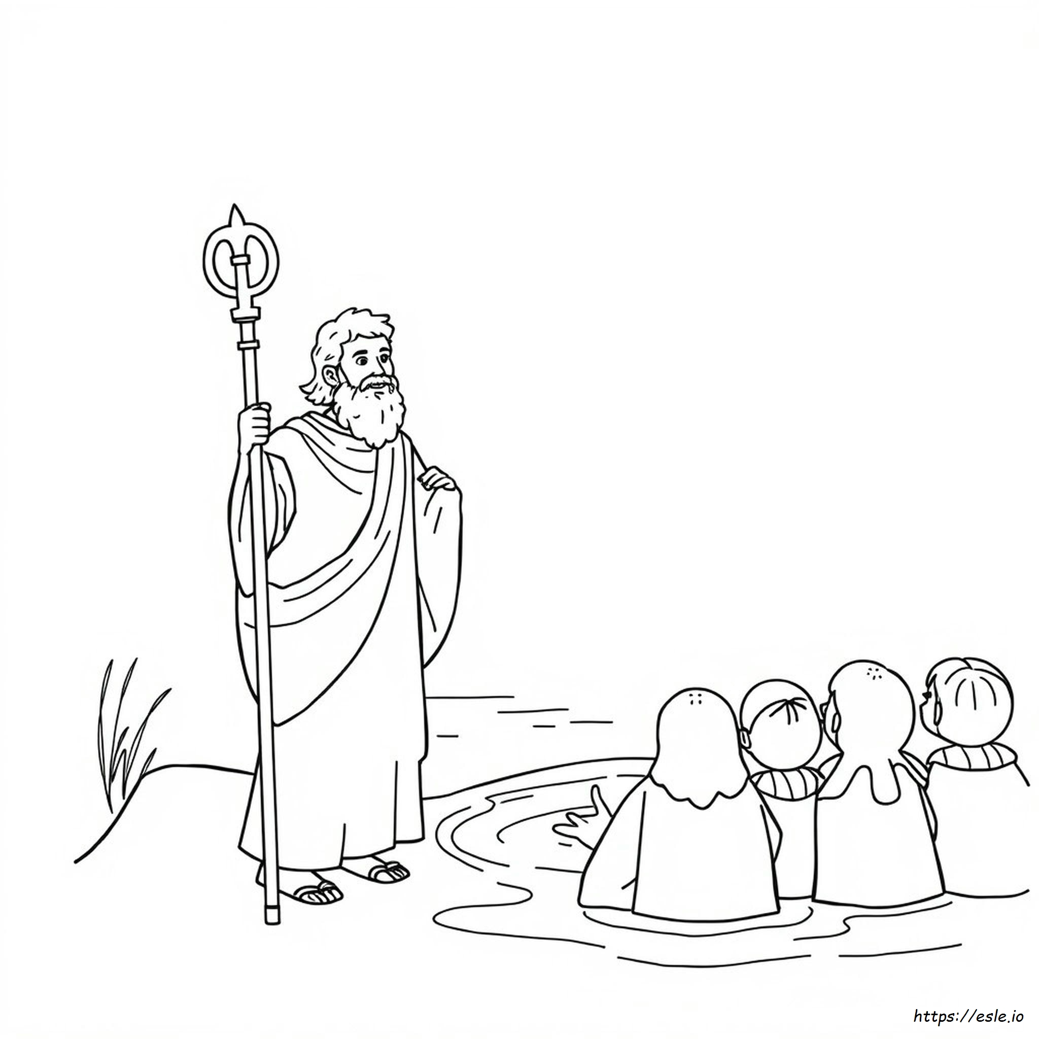 John The Baptist Colouring Page