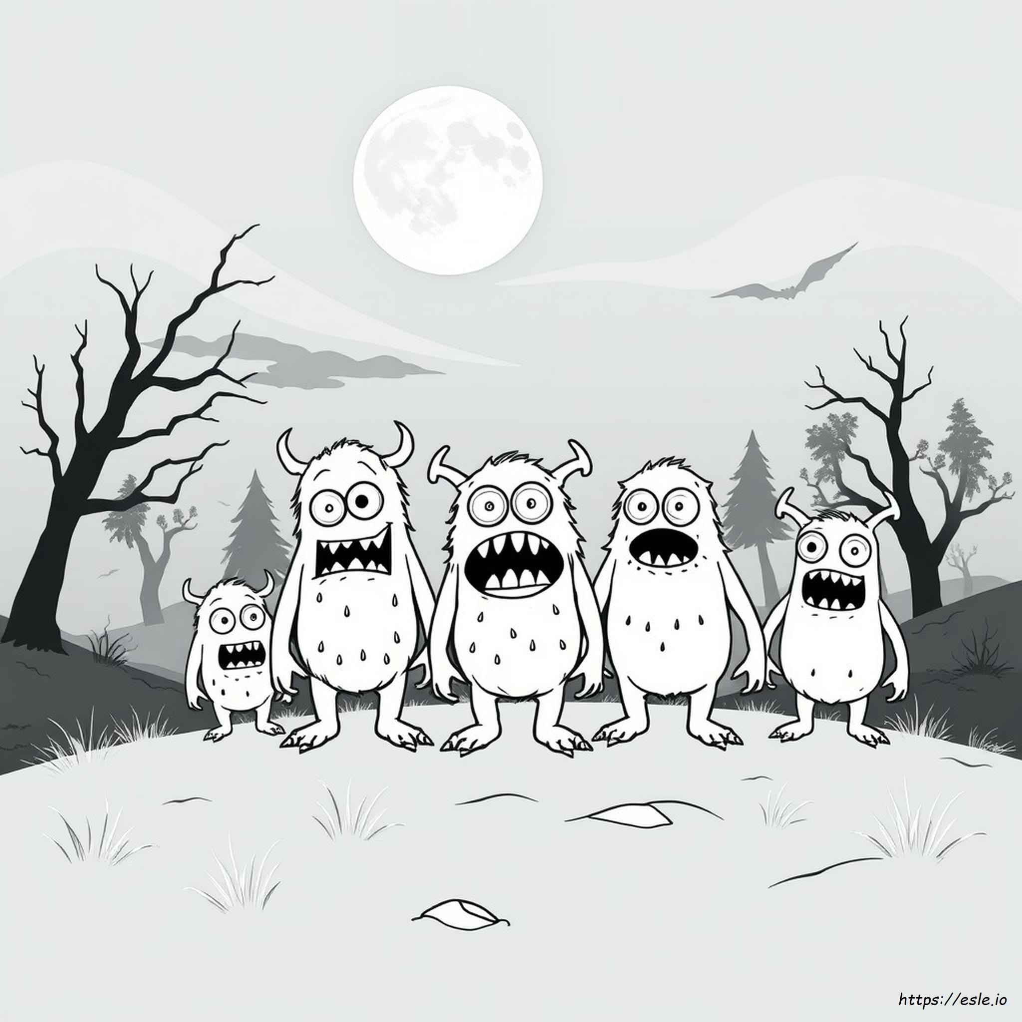 Monsters In Coloring Pages