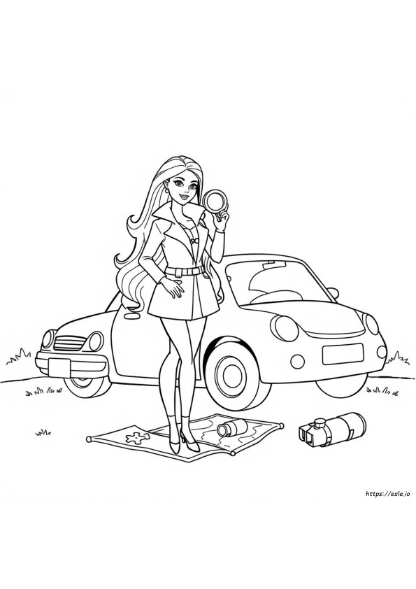 Barbie Vakooja Värityskuvat