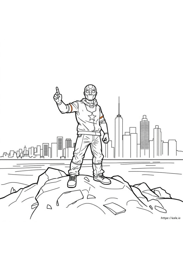 Jason Mask Coloring Page