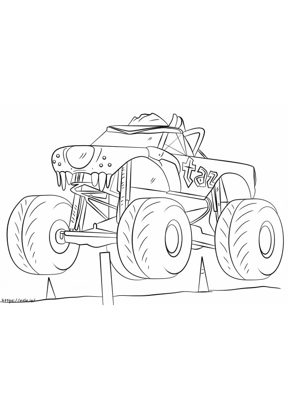 Taz Monster Truck para colorir