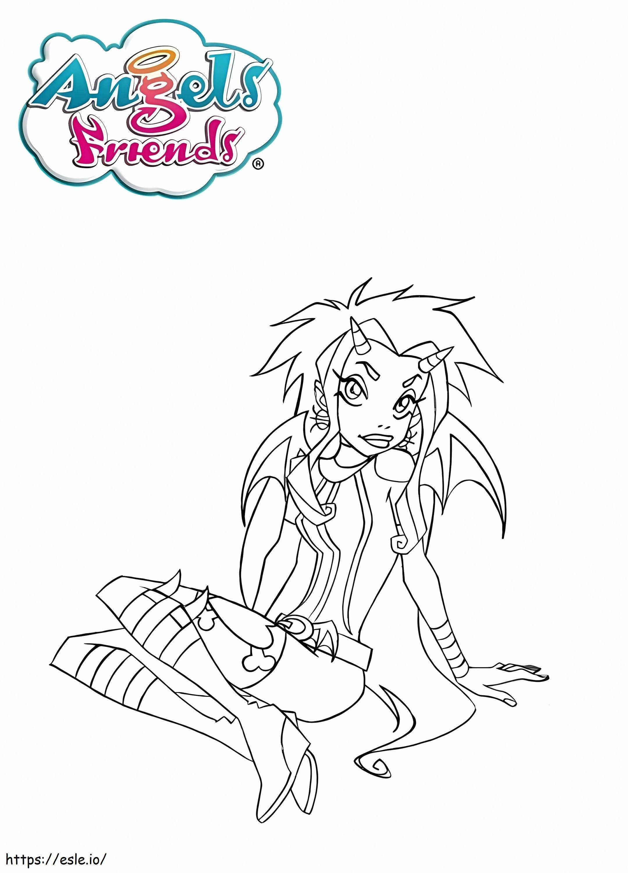 Angels Friends 2 coloring page