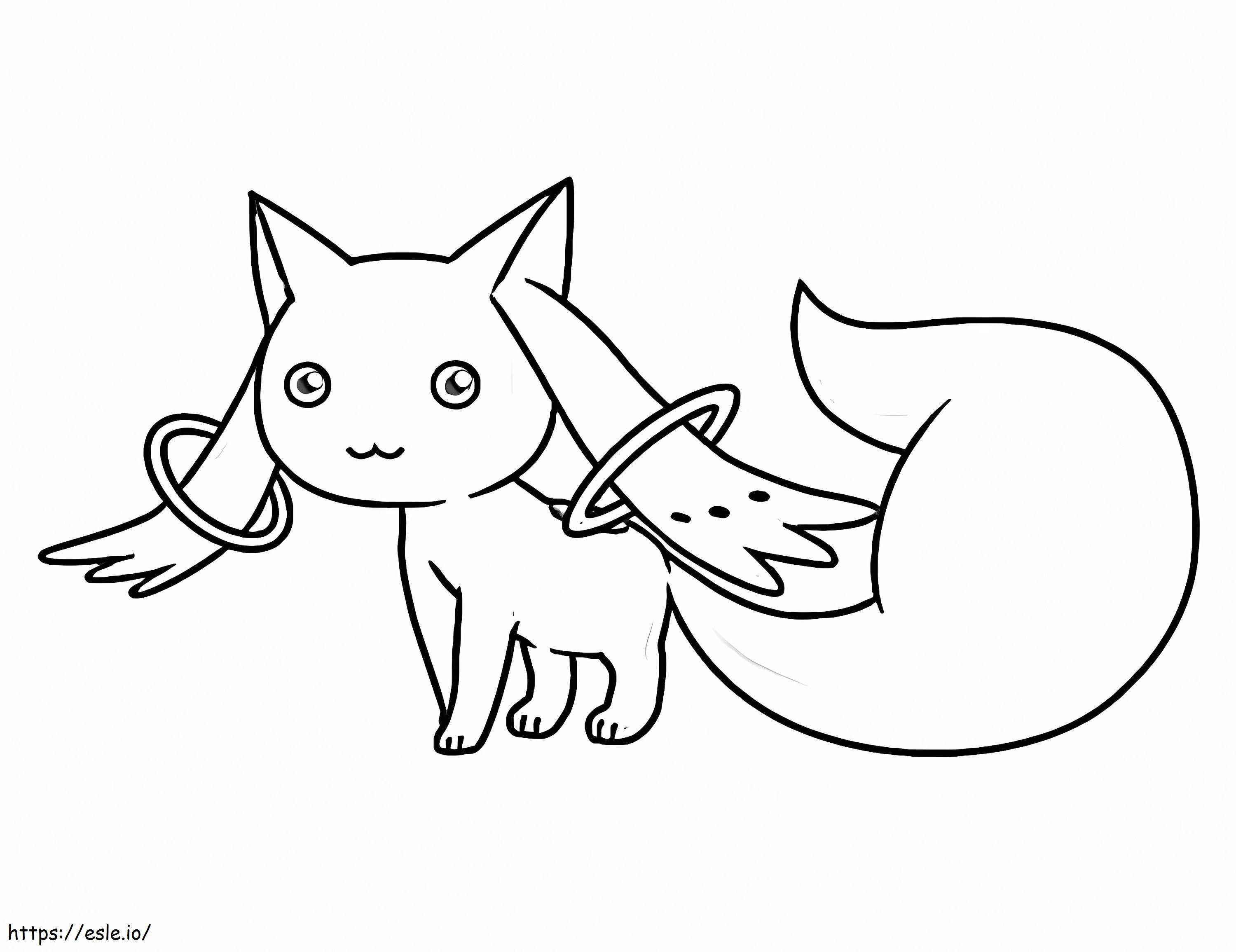 Free Kyubey coloring page