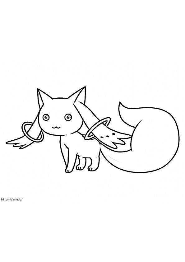 Free Kyubey coloring page
