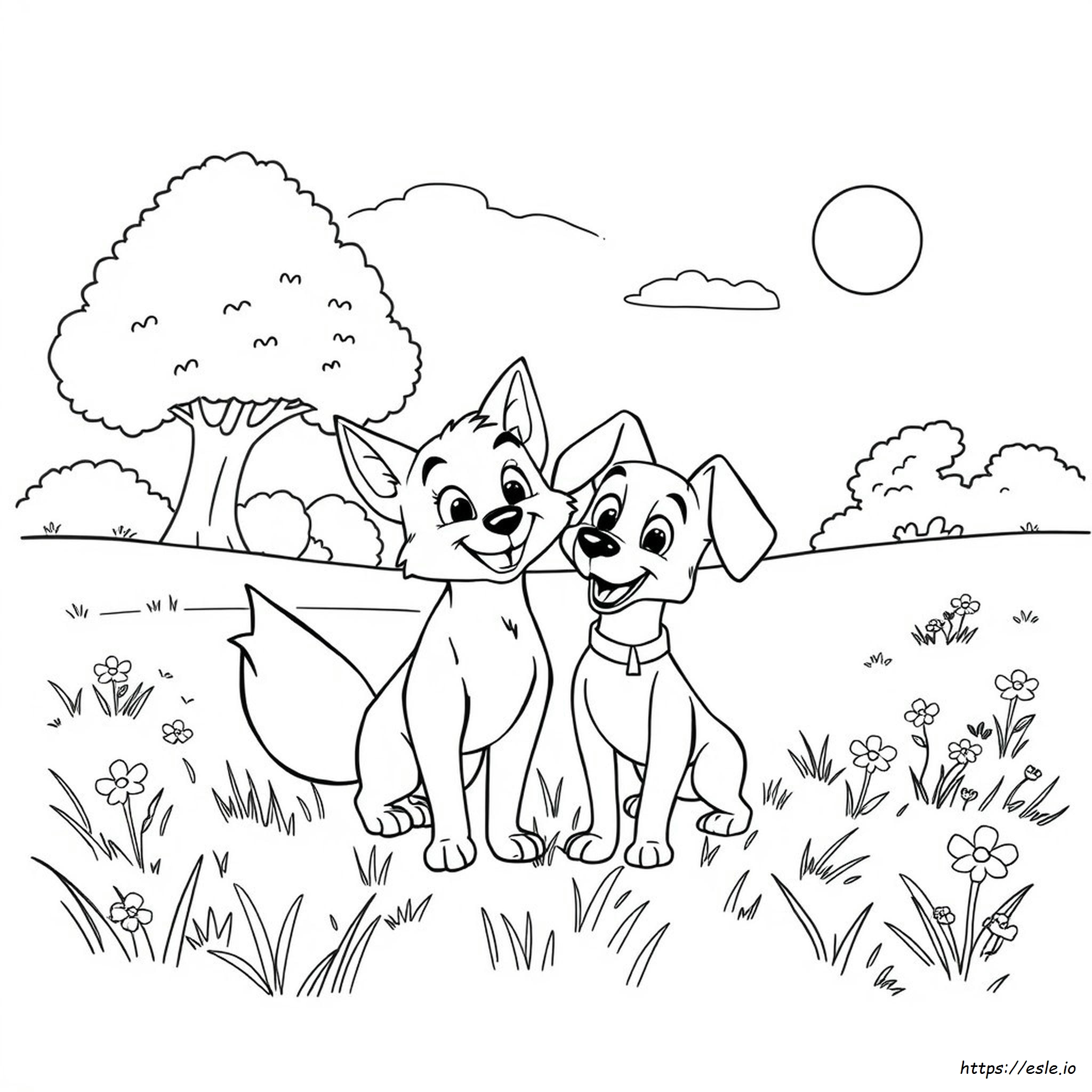 Disney Fox And The Hound Coloring Pages