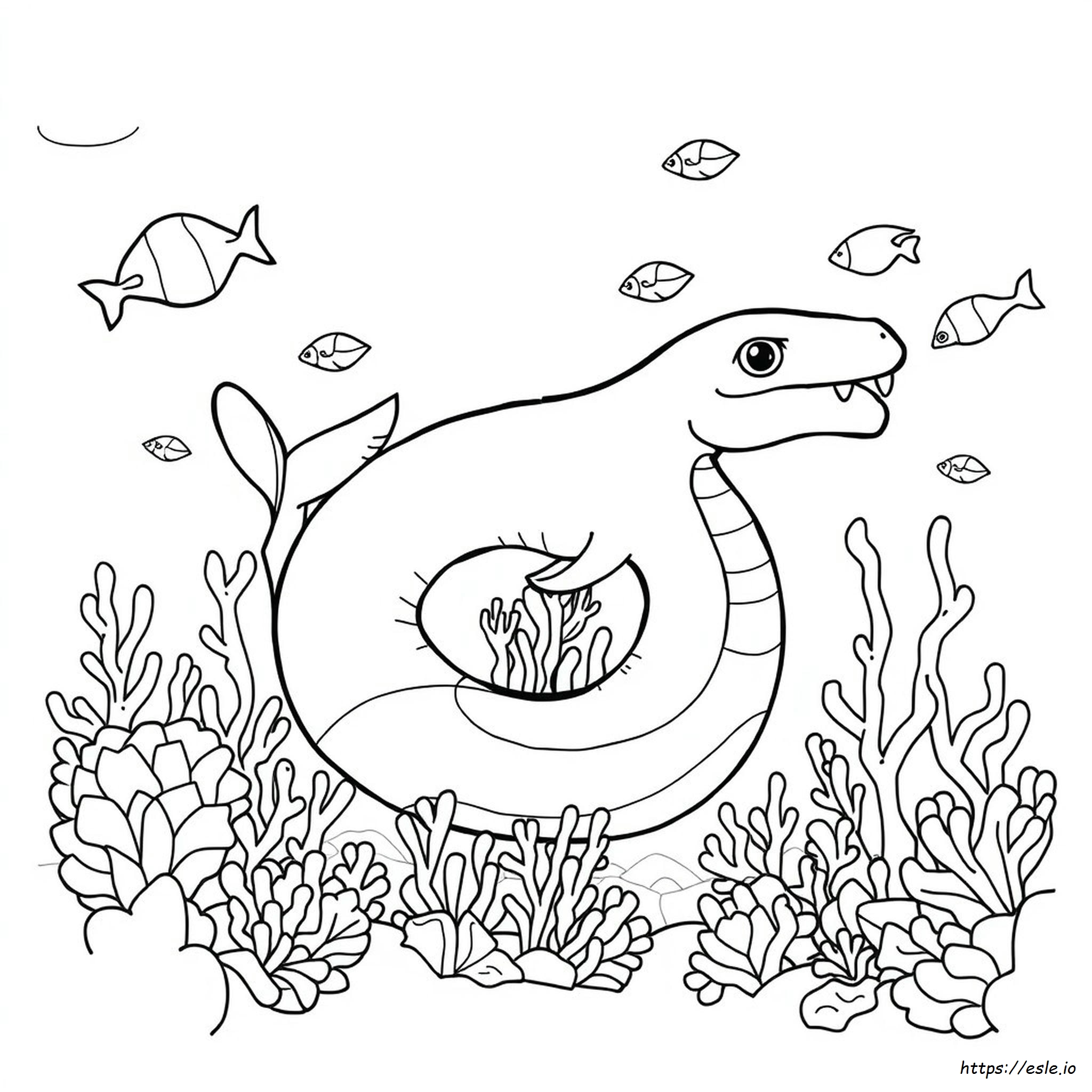 Red Sea Beast Coloring Page